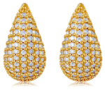 Lumiara "Golden Dew" 18K Gold Micro-Pave Earrings