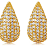 Lumiara "Golden Dew" 18K Gold Micro-Pave Earrings