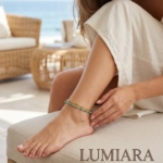 Lumiara Turquoise & Gold Chain Anklet