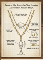 Lumiara "Moonlight Layer" 18K Gold Double-Strand Pearl Necklace - Image 3