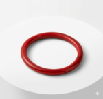 Lumiara "Crimson Flow" Natural Red Agate Bangle