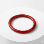 Lumiara "Crimson Flow" Natural Red Agate Bangle