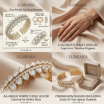 Lumiara Eternal Heart-Cut White Topaz Cuff - Image 4