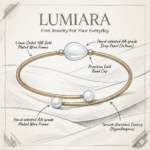 Lumiara Signature Drop Pearl Coiled Bangle - Image 2