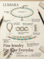 Lumiara Turquoise & Gold Chain Anklet - Image 3