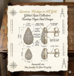 Lumiara "Golden Dew" 18K Gold Micro-Pave Earrings - Image 3