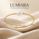 Lumiara Signature Drop Pearl Coiled Bangle