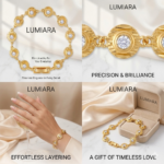 Lumiara Radiant Disc Diamond Link Bracelet - Image 2